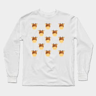 Brown Cow pattern Long Sleeve T-Shirt